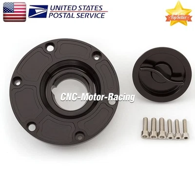 Tapa de tanque de gasolina de aluminio para Triumph Street Triple 675 Tiger 800 800XC TT600 Foto 1 de 4