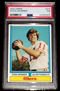 Steve Spurrier 1974 #215 Topps PSA 7 San Francisco 49ers - Imagen 1 de 3