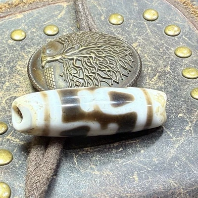 Antiguo Tibetano DZI Cuentas Antiguo Ágata Tesoro Botella Tótem Amuleto Colgante #3671 Foto 1 de 4