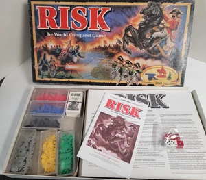 1993 RISK THE WORLD CONQUEST VINTAGE STRATEGY BOARD GAME by Parker Brothers - Picture 1 of 16