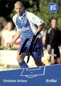 Autogrammkarte Fußballer Christian Kritzer, Karlsruher SC, Autogramm - 11411303 - Bild 1 von 2