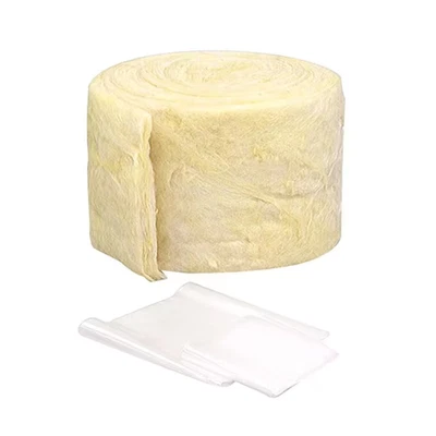 M-D BUILDING PRODUCTS 6 In. X 25 Ft. Yellow Fiberglass Pipe Wrap Insulation Weatherstrip