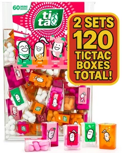 Bulk Tictac Mini Candy Travel Set - 60 Individual Assorted Mini Boxes - 2 PACK - Picture 1 of 3