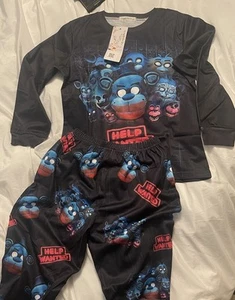 Zamzirrow Cartoon Five Night Lon Sleeve Shirt And Pant Set Help Wanted 8/10 - Picture 1 of 4
