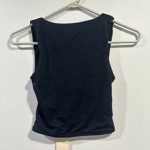 Women’s XS Athletic Wear Tank Top Black Open Back - Picture 1 of 5