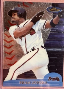 2000 Topps Finest Pre-Production #PP1 Brian Jordan Atlanta Braves MLB Baseball - Picture 1 of 2