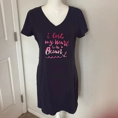 Nautica Grande Natación Encubrimiento Perdí mi corazón en el océano azul Talla Grande Foto 1 de 4