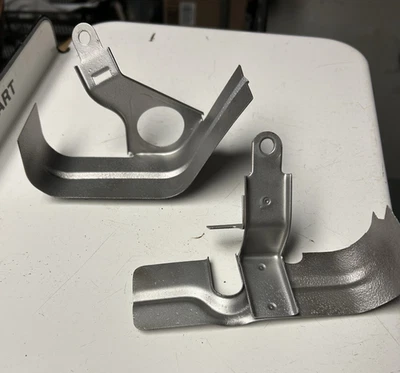 1968 - 1975 Corvette Lower Spark Plug Heat Shields, 2pcs Originals Cleaned Up - Image 1 of 4