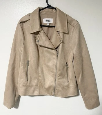 Chaqueta de moto Steve Madden BB Dakota beige gamuza XXL  Foto 1 de 4