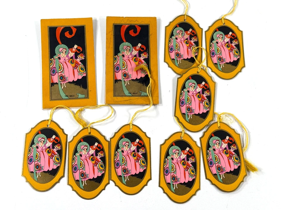 Juego de tarjetas de puntuación Gibson Taylor Tally de colección de la década de 1910 vestido victoriano hombres mujeres Foto 1 de 4