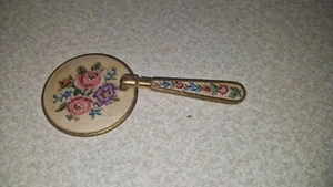 ESPEJO DE MANO PETIT POINT PLEGABLE VINTAGE MUY RARO/PIEZA PRECIOSA - Imagen 1 de 6