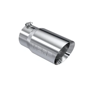 MBRP Universal T304 Stainless Steel TIP 6IN O.D. DUAL WALL ANGLED 5IN INLET - Picture 1 of 2
