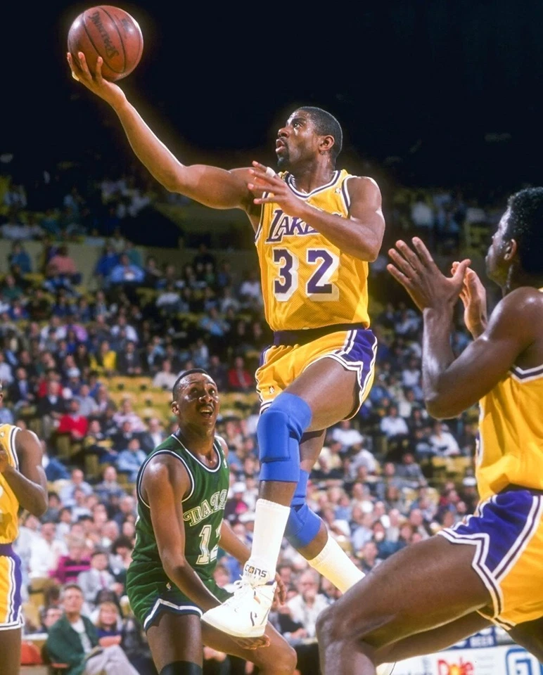 Los Angeles Lakers Magic Johnson 8x10 Photo NBA Basketball Print #2 - Image 1 of 1