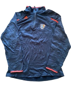 Adidas Bowling Green Falcons Ohio Black 1/4 Zip Size Medium Pullover Climalite - Picture 1 of 9