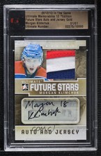 2012-13 ITG Ultimate Memorabilia 12th Edition Gold 1/1 Morgan Klimchuk Auto ox1