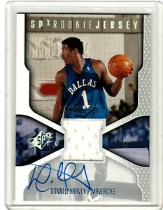 2000-01 SPx Rookie Jersey 2430/2500 Donnell Harvey #121 Rookie Autograph - Picture 1 of 2