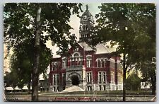 Hampton Iowa~Franklin County Courthouse~c1910 Postcard