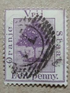 Orange Free State (South Africa) stamp. 1894 colour change. 1d. Purple. Ref B189 - Picture 1 of 2