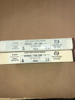 T-60 STYLE A TKT 24 ATCO COTTON WHITE BOBBINS 1 GROSS (144 PCS) - Image 1 of 3