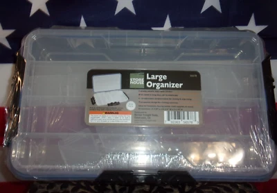 StoreHouse Lg. Organizer w/4 Rows/24 adj. Compartments,H.D. Latches - Image 1 of 4