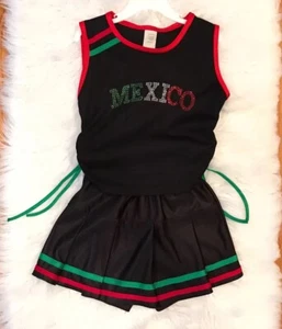 Kids Mexico Two Piece Tank Top And Skort Set Size 4 - Picture 1 of 9