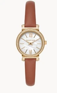 Michael Kors Reloj Petite Sofie Movimiento 2 Agujas Cuero Marrón - Imagen 1 de 2