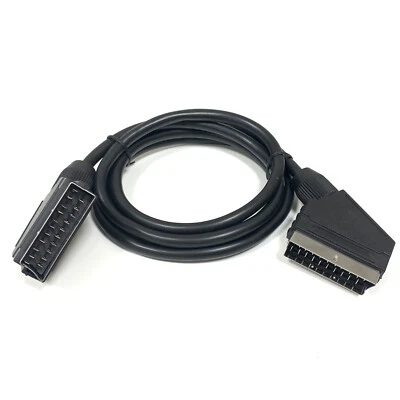 1,5m Scart Kabel Scartkabel Verbindung 21-polig Anschlusskabel Scartstecker TV  - Bild 1 von 2