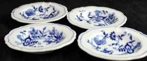 Juego de 4 ceniceros pequeños Danubio Japón azul - Imagen 1 de 4