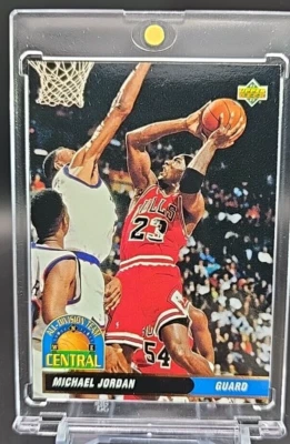 Michael Jordan 1993 Upper Deck INSERT CARD WITH CASE CHICAGO BULLS AIR JORDAN - Image 1 of 4