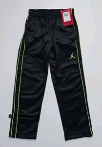 Brand New Boy's Jordan Jumpman Black Highlight Yellow Logo Pant Sz. 5 S - Picture 1 of 7