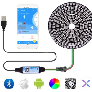 WS2812B Pixel RGB IC LED Pixel Ring licht einzeln Adressbuch WS2812 IC Modul USB - Bild 1 von 23