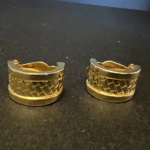 Pendientes de clip en tono dorado Givenchy de colección (EB449) - Imagen 1 de 4