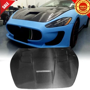Fit for Maserati Gran Turismo 2D 2008-2013 Engine Bonnet Hood Cover Carbon Fiber - Picture 1 of 11