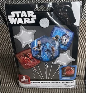 Star Wars The Last Jedi Balloon Bouquet 5 balloons Kids Birthday Party G - Picture 1 of 2