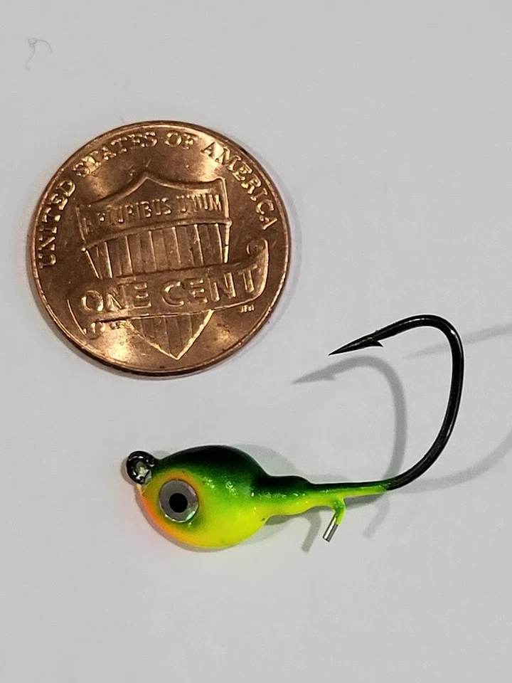 Plantilla de pesca con caña de renacuajo cazador de cerdos 1/16 oz soporte para cebo pesca mierda plantillas de hielo Foto 1 de 4