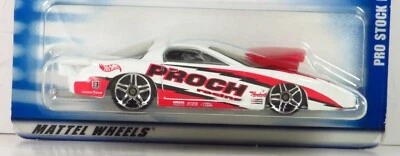 Hot Wheels Mainline 2001 Blue Card Collector # 099 Pro Stock Firebird White PR5 - Image 1 of 4