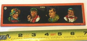 VINTAGE MAGISCHE LATERNE GLAS FARBRUTSCHE PANORAMA - UNGERADE MENSCHEN - 4 BILDER - Bild 1 von 2