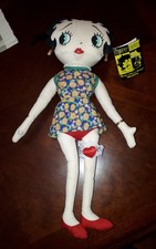 Peace Lovin' Betty Boop 15" Plush Toy with Tag 1999 Kellytoy DISPLAYED ONLY