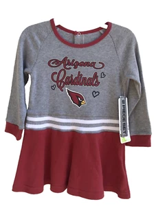 NFL Team Apparel Arizona Cardinals Little GIrl 2T 2-pc dress w/underpants - Picture 1 of 7