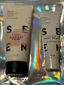 SEEN Blow Out Creme And Body Wash Set Haircare Skincare Beauty Items Xmas - Picture 1 of 2