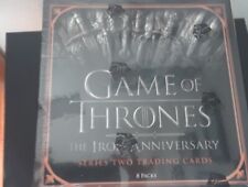 GAME OF THRONES TRADING CARDS 'IRON ANNIVERSARY SERIES 2' BOX, 8 PACKS, 2 AUTO'S
