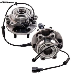 2x FRONT WHEEL BEARING HUBS FOR NISSAN NAVARA 4WD D40 YD25 VQ40 SPANISH 05-12 - Picture 1 of 12