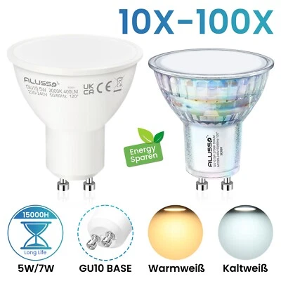 1-100X 5W 7W GU10 LED LED Lampen Leuchtmittel Glühbirne Einbaustrahler Spotlicht - Bild 1 von 4