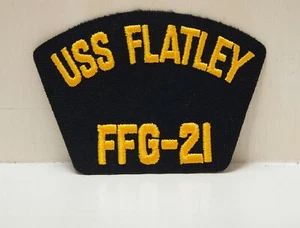 2 toppe US USS Flatley FFG-21 nave barca NUOVE toppa - Foto 1 di 1