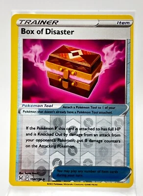 Pokémon Card Lost Origin Box of Disaster Reverse Holo Thick Blurry Print Error - Image 1 of 4