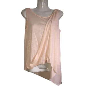 Top White House Black Market XS asimmetrico testurizzato leggero bordo grezzo orlo - Foto 1 di 8
