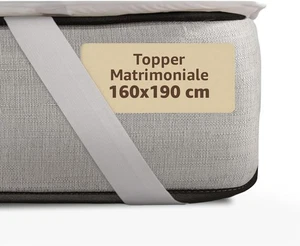 Topper Matrimoniale 160x190 – Correttore Materasso - Anallergico - Made in Italy - Foto 1 di 7