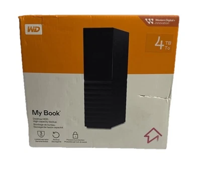 Western Digital My Book 4TB Potable Hard Drive - (WDBBGB0040BK-NESN) - image 1 of 4