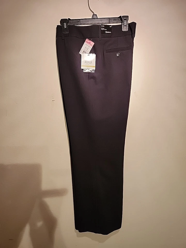 NUEVO CON ETIQUETAS RELATIVITY "Jackie" Pantalones de vestir negros azabache para mujer talla 14 "justo debajo de la cintura"  Foto 1 de 1