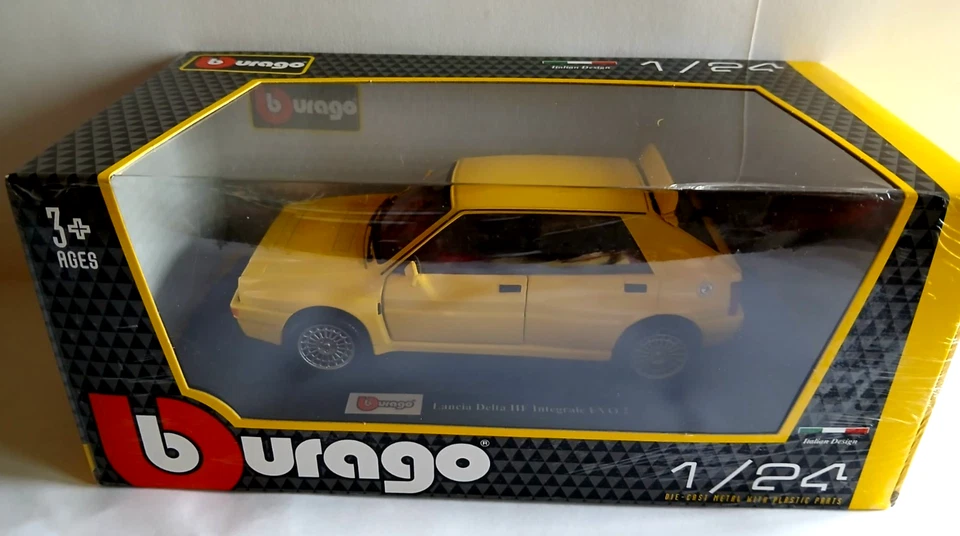 1/24 Burago / Bburago Collezione Lancia Delta Integrale HF Giallo (22129)